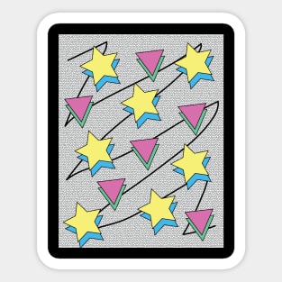 Fun 90's nostalgia shape design Sticker